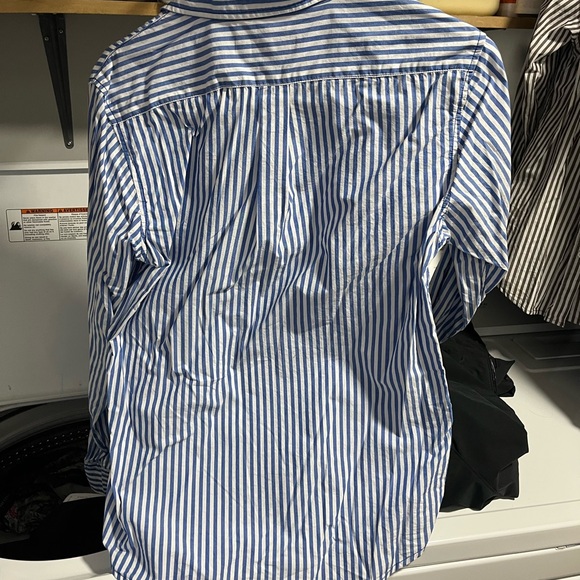 Ralph Lauren Men's Blue and White Striped Shirt - Picture 4 of 4